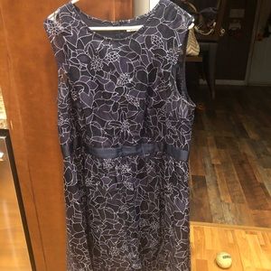 Navy blue lace dress, only worn once.